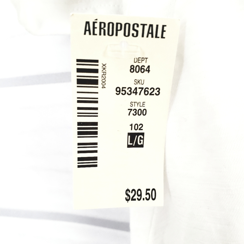 Aeropostale T-Shirt cropped style top with sun and moon graphic, Size Large - Picture 3 of 4